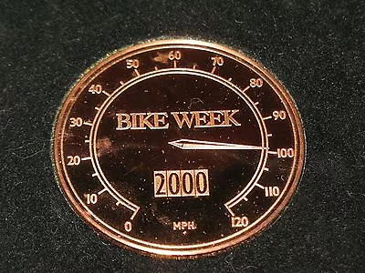 Franklin Mint - Bike Week Broze Medal 2000 -  Mph Speedometer - In Original Box  • $14.99