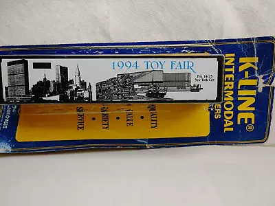 Vintage K-line Intermodal Containers Ttax Dttx Container New York W- Twin Towers • $47.98