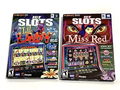 IGT Masque Casino Slots Computer Games Miss Red & Lil' Lady Pc Mac • $15