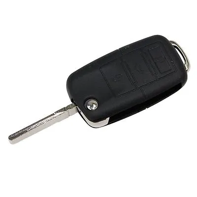 HQRP Flip Key Fob Shell Remote Case + Black Cover For Mk4 MK5 Typ 1J Typ 1K R32 • $5.95