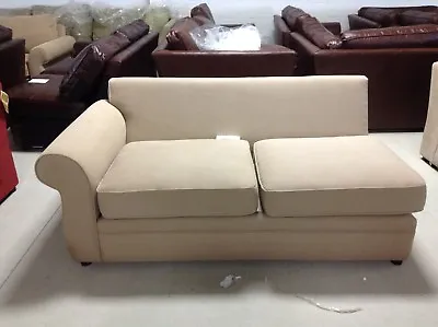 Pottery Barn Pearce Couch Sofa Sectional Walnut Canvas  Left Arm Loveseat  • $399.99