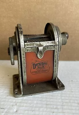 Antique Dexter No. 2 Automatic Pencil Sharpener Hand Crank 1920s  • $45