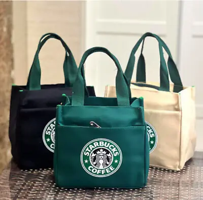 2023 Starbucks Canvas Bag Lunch Box Bags Eco-friendlyGift  Shopping Handbags • $14.25