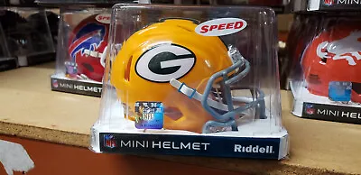 Green Bay Packers Speed Throwback Mini Helmet Riddell New In Box • $25.95
