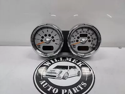 MINI Cooper Instrument Cluster Dual Clocks Chrome OEM 05-08 R50 R52 R53 • $143.99