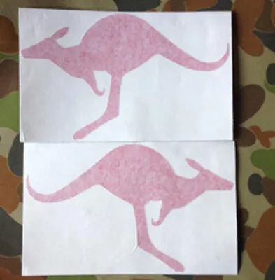 Ex Army Land Rover Perentie Roo Decal For Doors Set Of 2 Red Colour • $35