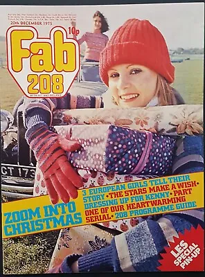 Fab 208 Magazine 20 Dec 1975 - David Cassidy Donny BCR Mike Mansfield Kenny • £12.80