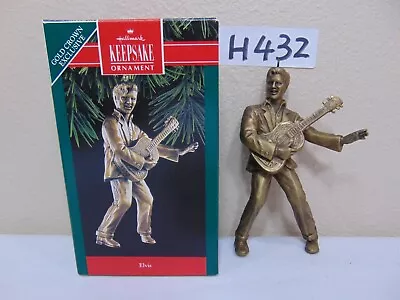 Hallmark Keepsake Christmas Ornament In Box Elvis 1992 Gold Crown Exclusive • $10.99