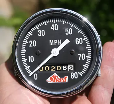 Sprint Stewart Warner Vintage 80 MPH 3 3/8  Speedometer • $65