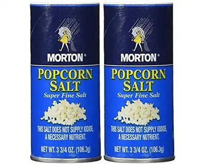 Morton Popcorn Salt 3.75-oz Pack Of 2 • $11.68