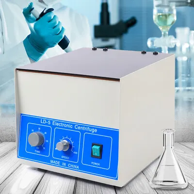 4000rpm Mini Electric Centrifuge Laboratory Medical Lab Centrifugal Machine New • $171.96