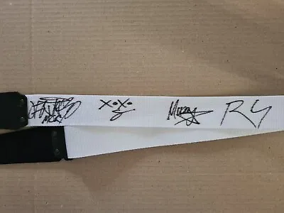 MY CHEMICAL ROMANCE Fully Hand Signed Guitar Strap X5 • $97.86