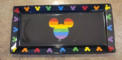 Disney Rainbow Collection Mickey Mouse Heads Rectangle Serving Tray • $19.99