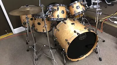 Mapex Saturn V MH Exotic 5 Pc.  Used In One Church Event Natural Maple Burl • $1999.99