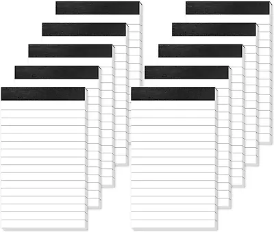 10 Pack Small Note Pads 3X5 Lined Writing Paper With 30 Sheets Per Mini Notepad  • $16.98