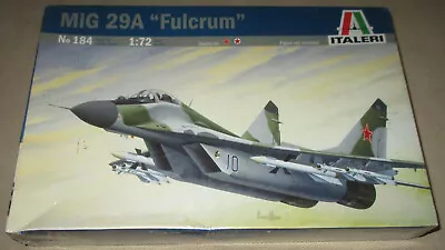 Italeri Mig-29A Fulcrum - 1/72 Scale Plastic Model Airplane Jet 184 • $24.99