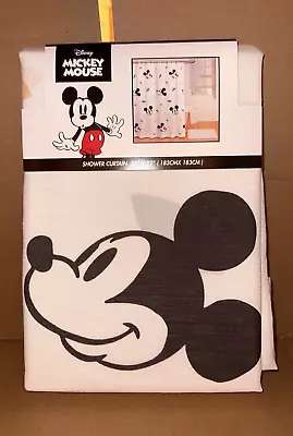 Disney Mickey Mouse SPRING LEAFS FABRIC Shower Curtain NEW • $31.96