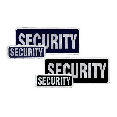 Reflective Security Badge With Hook And Loop Patch  | Encapsulated | • £6.60