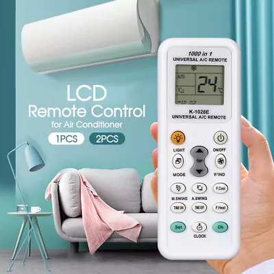 Universal A/C Air Conditioning Remote Control Air Con ALL MAJOR BRANDS LCD DGS • $9.24