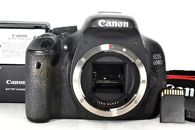 Canon EOS 600D Digital SLR Camera (Body Only) W/battery Charger Strap Card • $299