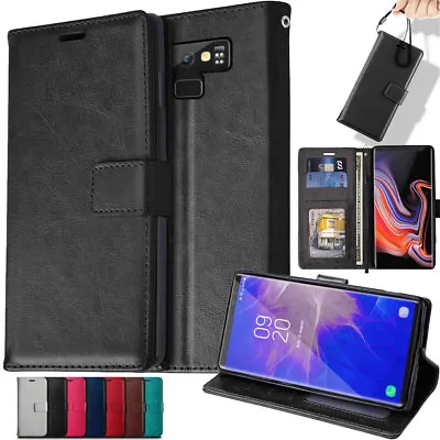 TECHGEAR Flip Slim Leather Wallet Case Cover Stand For Samsung Galaxy Note 9 • £4.49