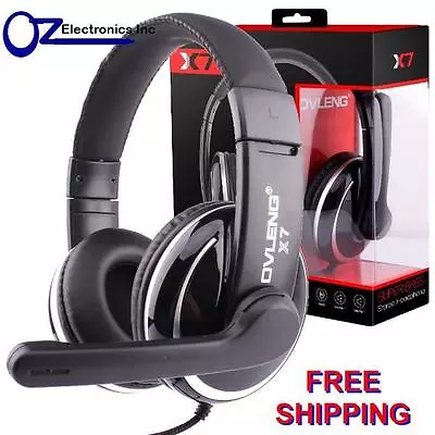 OVLENG X7 Stereo PC Gaming Headset Headphones Noise Cancel Mic 3.5mm NEW • $17