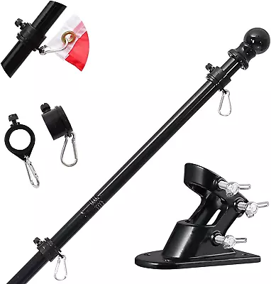 Flag Pole With Bracket5Ft/6Ft Flagpole Kit American Flag With Pole Holder Mount • $21.74