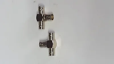 2 Pieces 50 Ohm Bnc Splitter Adapter 3 Female • £4.50