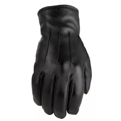 Z1R 938 Womens Deer Skin Leather Motorcycle Gloves Black • $39.95
