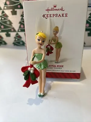 £19.99 • Buy Playful Pixie Tinker Bell Disney Hallmark Keepsake Ornament New In Box'