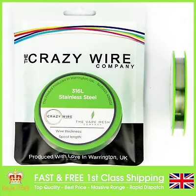 Stainless Steel 316L Wire 0.28mm I 29 AWG I 12.18 Ω • £8.99