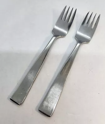 2 Evans International By Sola Stainless CORA Salad Forks 6-1/8  Holland • $14.99