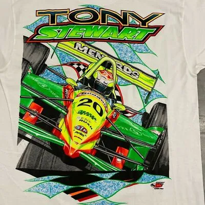 Vintage Nascar Tony Stewart Indy Car T Shirt Racing Gift For Fan Unisex Full ... • $6.64