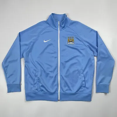 Manchester City 2015 Nike Track Full Zip Jacket Football Soccer Top Size 2XL • $39