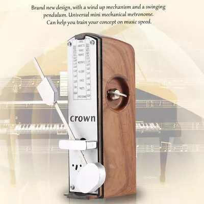 Mini Mechanical Metronome For Piano Guitar Violin Ukulele Chinese Zither K0G7 • $16.86