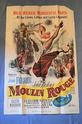 Vintage Movie Full Sheet Poster  Moulin Rouge  (1953)  • $289.99