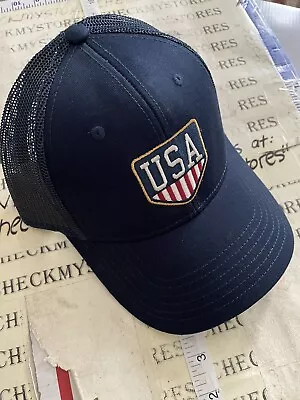 New USA National  Soccer Team Mesh Cap Hat Adjustable Back National Team OSFM • $14.99