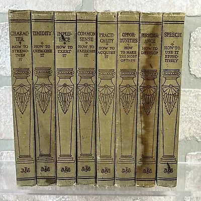 1915 Antique Self-Help Books   Mental Efficiency Series... How To Attain It  • $33.14