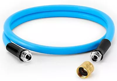 Short Garden Hose 5/8 In X 6 Ft With Female Adapter No Kink 2 In 1 Heavy Duty • $19.99