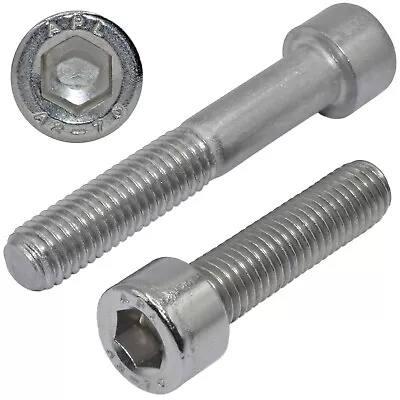 £5.39 • Buy M4 M5 M6 M8 A2 STAINLESS SOCKET CAP SCREWS ALLEN KEY BOLTS 12mm 16mm 20mm 25mm *