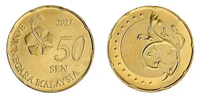 Malaysia 50 Sen 2011-2023 KM #204 Mint • $0.99