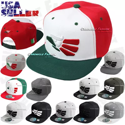 Baseball Cap Hat Hecho En Mexico Aguila Eagle  Flag Snapback Adjustable Flat Men • $11.95