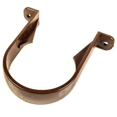 68mm Drain Pipe Down Pipe Rainwater Clip Round Brown RC1 | Floplast • £1.90