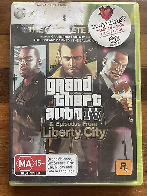 Xbox Microsoft  360 Grand Theft Auto  Iv And Episodes From Liberty City Complete • $17.50