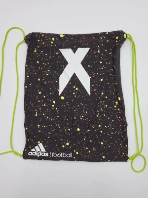 $9.99 • Buy Adidas Football Drawstring Shoe Bag X Black Green 