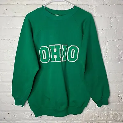 Vintage 80s Discus Athletic Ohio University OU Bobcats Crew Neck Sweatshirt XL • $40