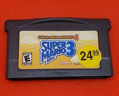 Super Mario Advance 4 Super Mario Bros 3 GBA Nintendo Game Boy Advance Tested • $12.65