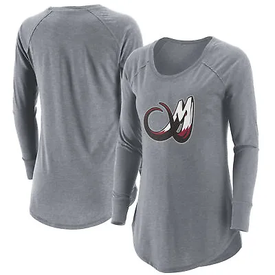 Women's Gray Colorado Mammoth Primary Logo Tri-Blend Long Sleeve T-Shirt • $34.99