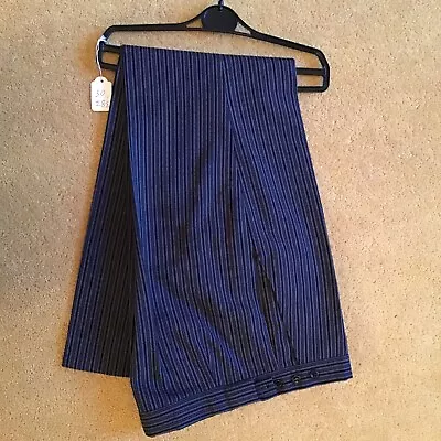 Masonic Mens Stripe Trousers. 30“waist.28 1/2” Inside Leg.Black And Grey Stripe. • £20