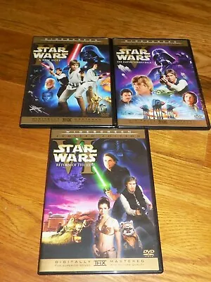 Star Wars Original Theatrical Trilogy 6 DVD Set IV V VI Slim Cases • $69.99